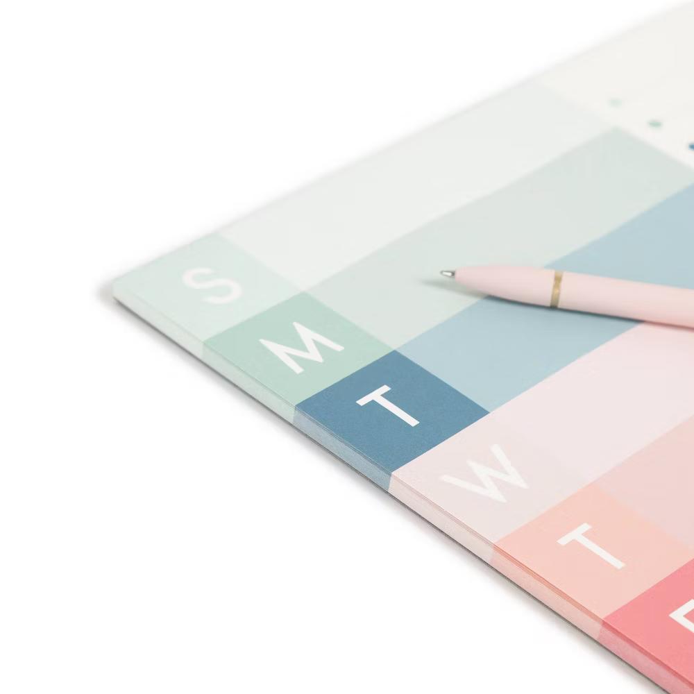 10''x10'' Weekly Combination Pad - Coral Chic: Weekly To Do List, Office Supplies, Notepad, 52 Sheets - Image 2