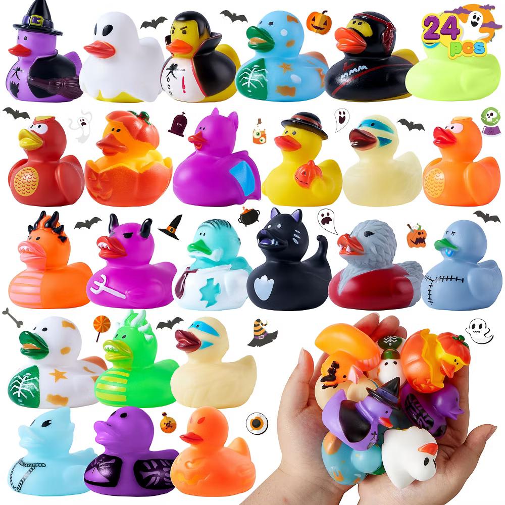 Halloween Party Supplies, Rubber Ducks Party Toys for Halloween Goodie Bag Fillers Decorations School Classroom Game Prizes Baby Bath Toy - Image 37