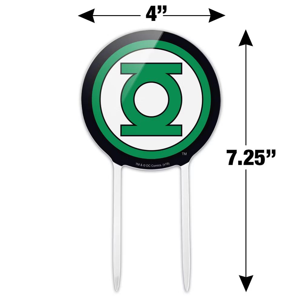 Green Lantern Logo Acrylic Cake Topper - Image 4