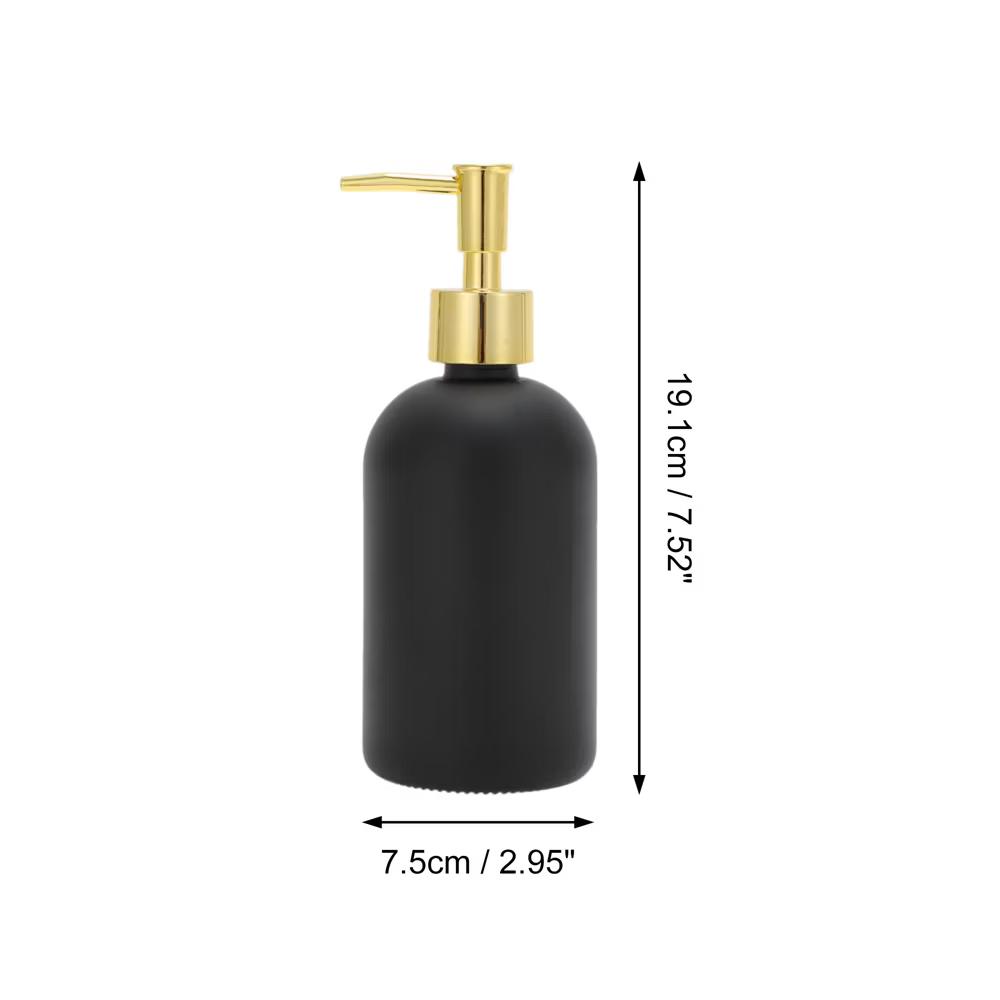 Reusable Cylinder Frosted Soap Dispenser 1 Pc - Image 2