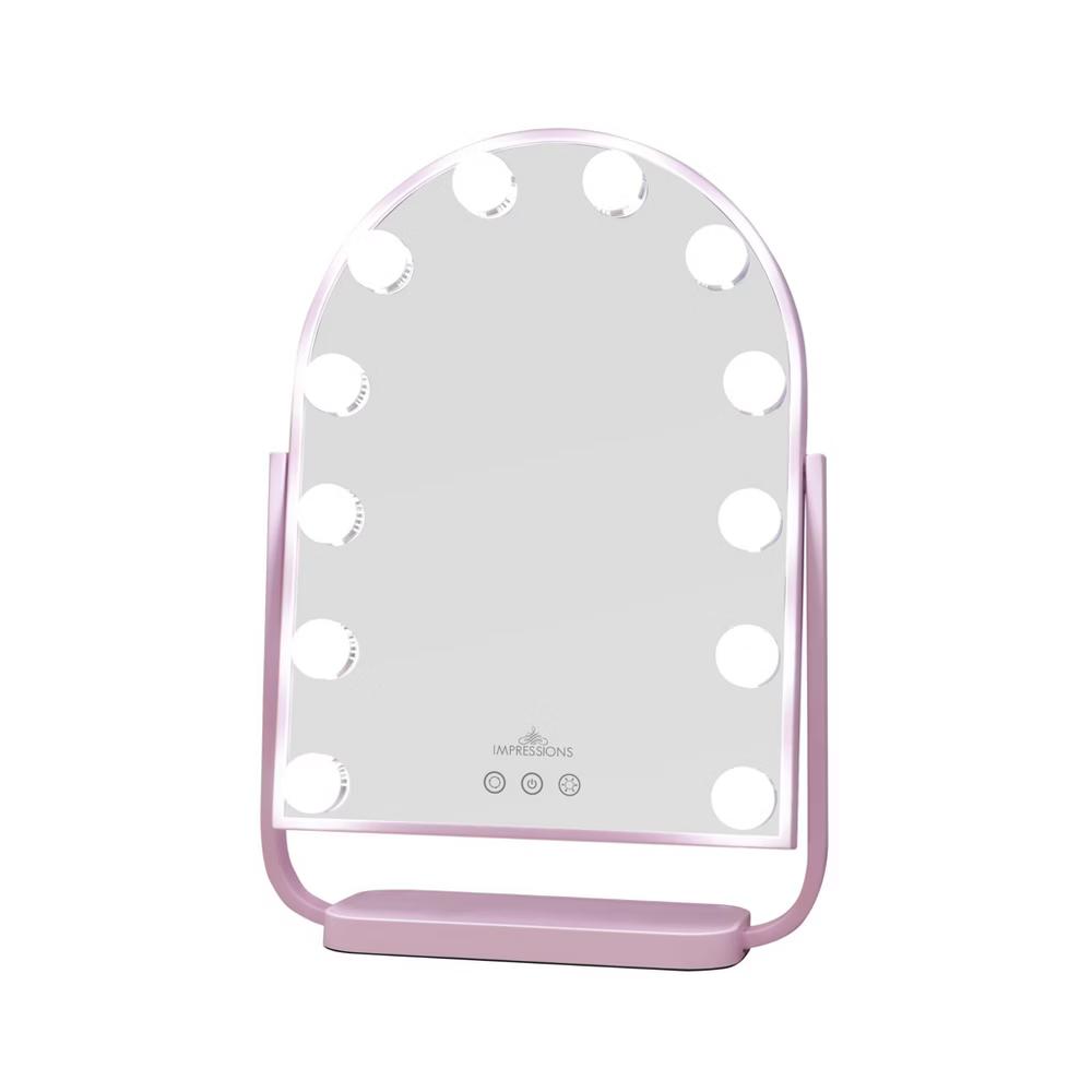 Impressions Vanity Curva Arch Tri-Tone LED Makeup Mirror - Image 8