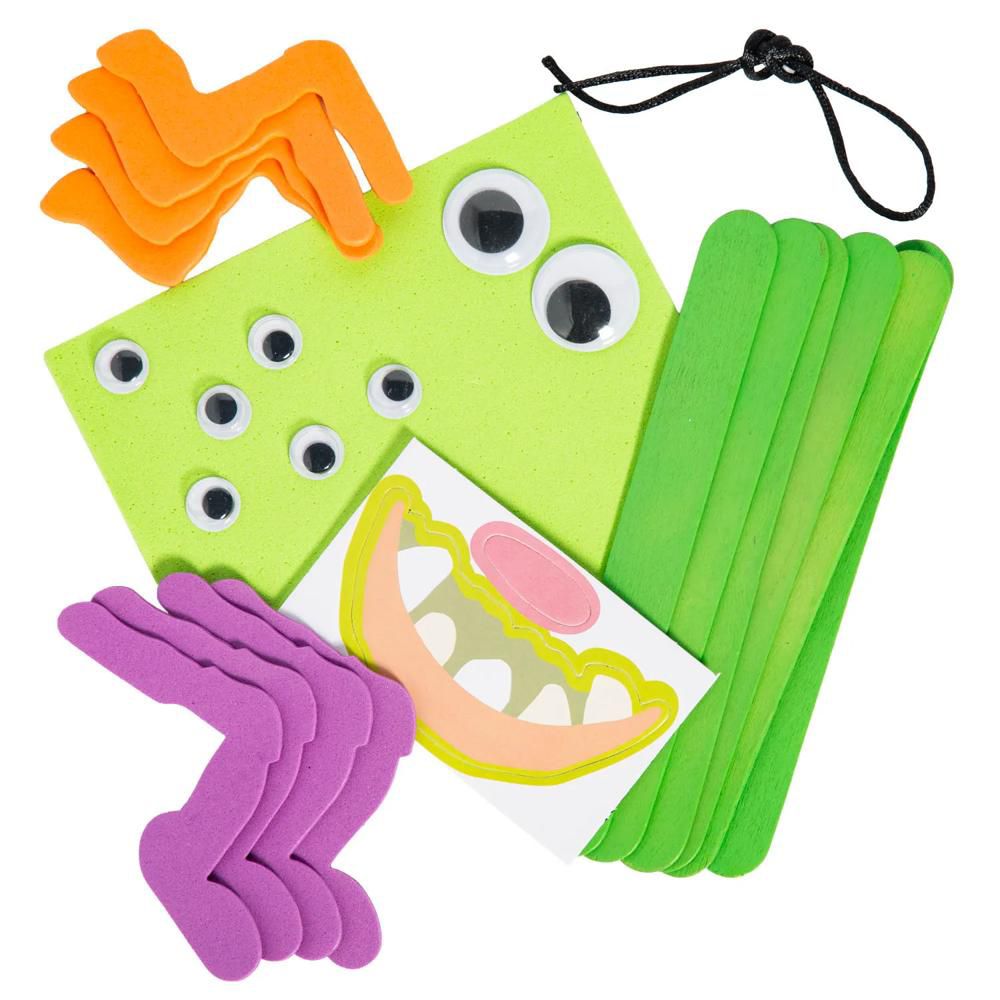 Halloween Spider Craft Stick Craft Kit - 10 3/4" 7 1/2", Makes 10 - Image 2