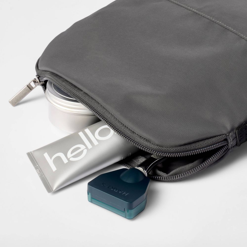 Travel Solid Zipper Toiletry Pouch - Image 2