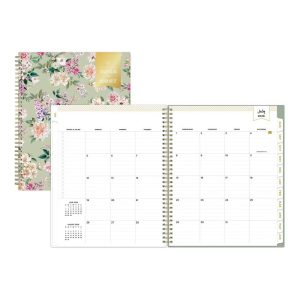 Day Designer 8.5"x11" 2026-2027 Planner Pemberley Light Sage Weekly/Monthly Safety Wirebound
