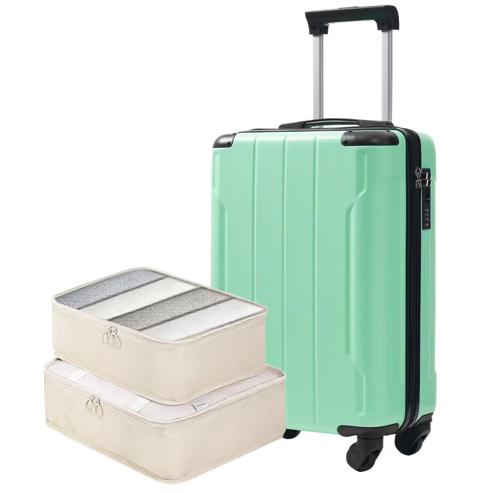 20" Hardshell Carry-On Luggage with 2 Packing Cubes & Spinner Wheels & TSA Lock, Lightweight ABS Suitcase - ModernLuxe - Image 54