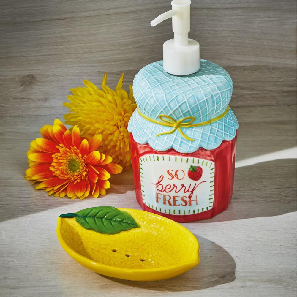 Tag Lemon Soap Dish - Dishwasher Safe Kitchen Accessory - 5.75" L 3.75" W 1" H - Everyday Use in Bright Yellow - Image 3