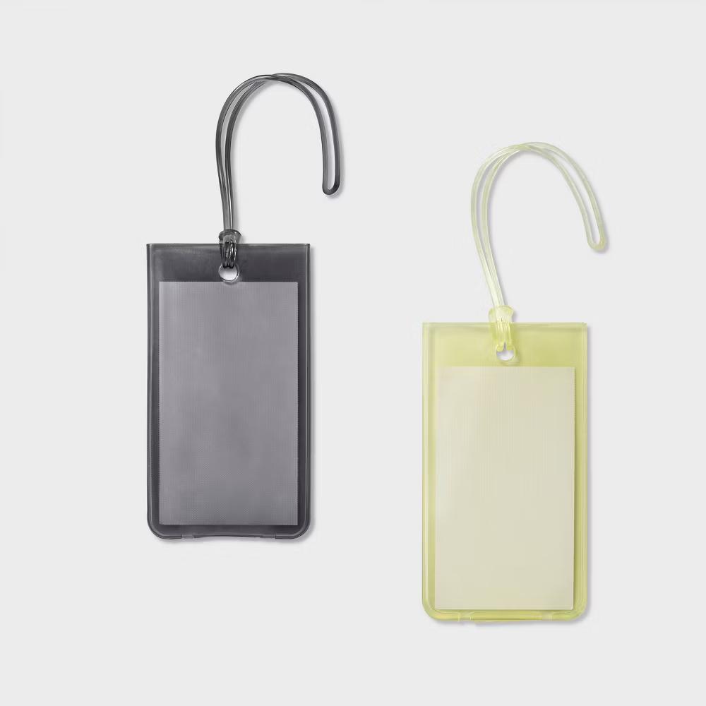 2pk Luggage Gel Tag - Solid TPU Travel Accessory Set - Image 3