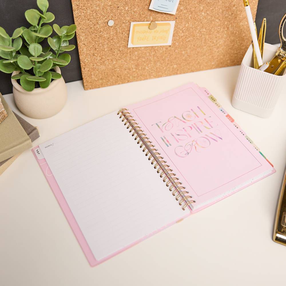 Happy Brands 2026-2027 6"x8.375" Organized Liminal Garden Small 12 Months Twin Loop Dated Teacher Planner - Image 13