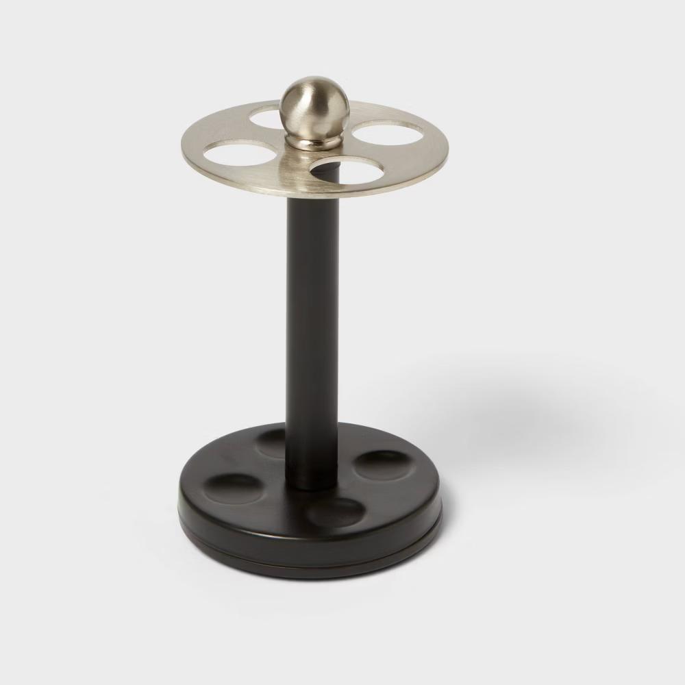 Toothbrush Holder Black Metal - Image 3