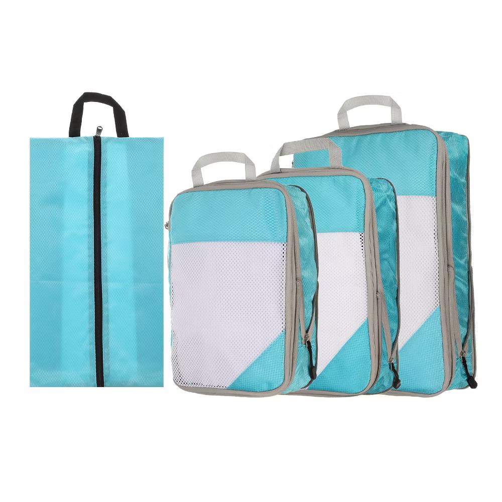 Suitcases Compression Packing Cube Waterproof Travel Luggage Organizers Bag 3 Pcs - Image 4