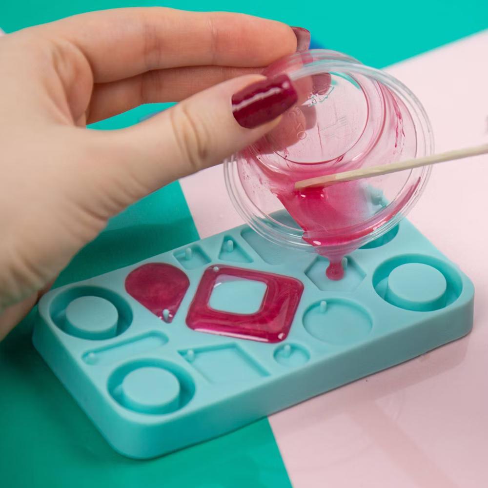 D.I.Y. Resin Jewelry Studio - Jewelry Making Kit with Beads, Resin Charms, Glitter & Instructions for Adults - Image 4