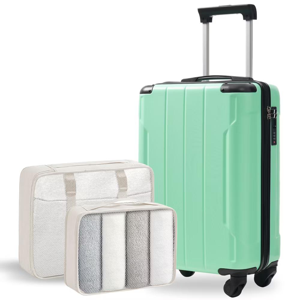 20" Hardshell Carry-On Luggage with 2 Packing Cubes & Spinner Wheels & TSA Lock, Lightweight ABS Suitcase - ModernLuxe - Image 42