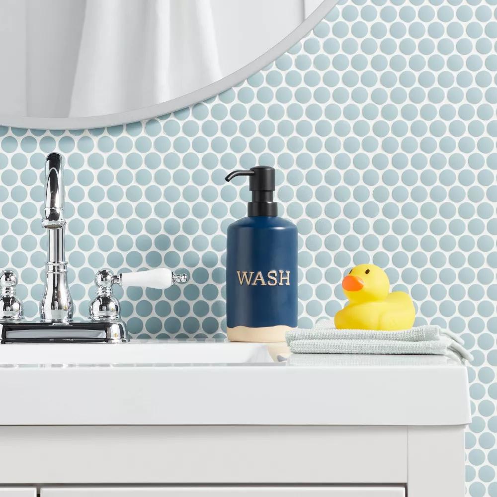 Blue Kids' Soap Pump Dispenser