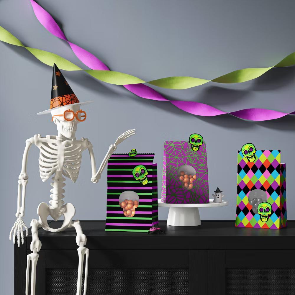 12ct Skull Treat Bags Party Favor - Image 3