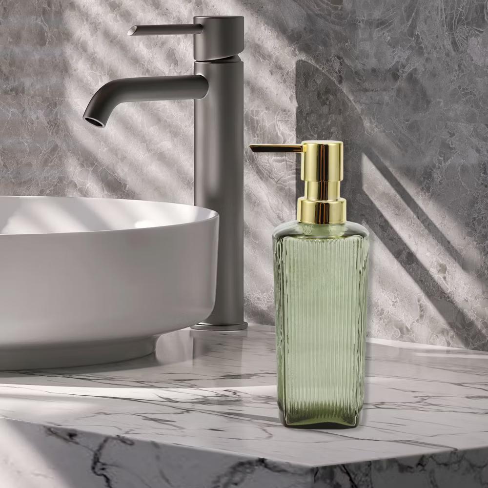 Classic Vertical Lines Soap Pump Dispenser for Bathroom 350ml 1 Pc - Image 42