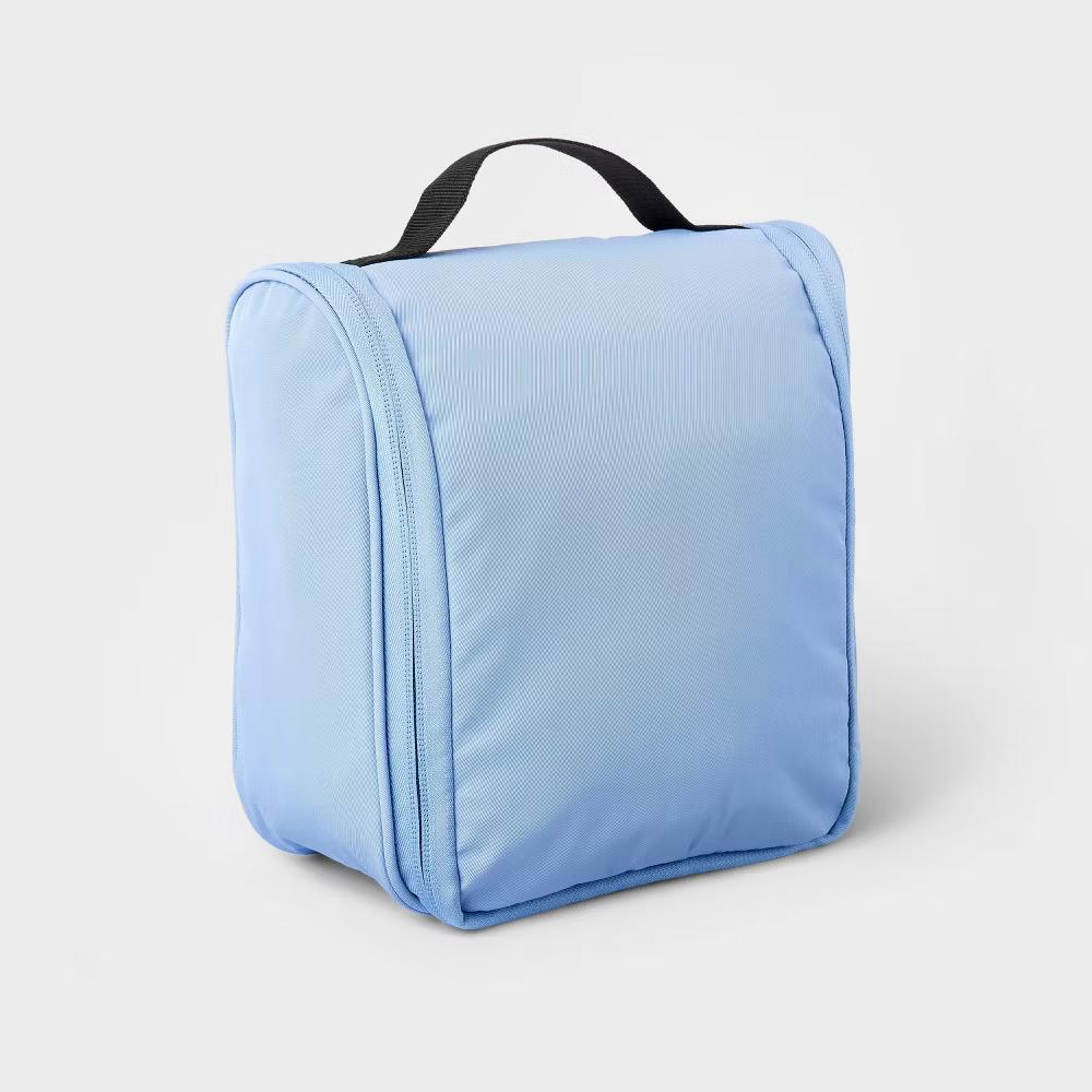 Small Hanging Toiletry Bag Blue - Water-Resistant Travel Accessory - Image 4