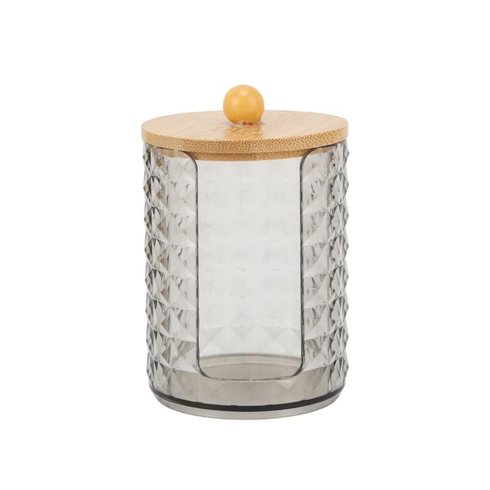 Compact Diamond-pattern Bath Canister 1 Pc - Image 11