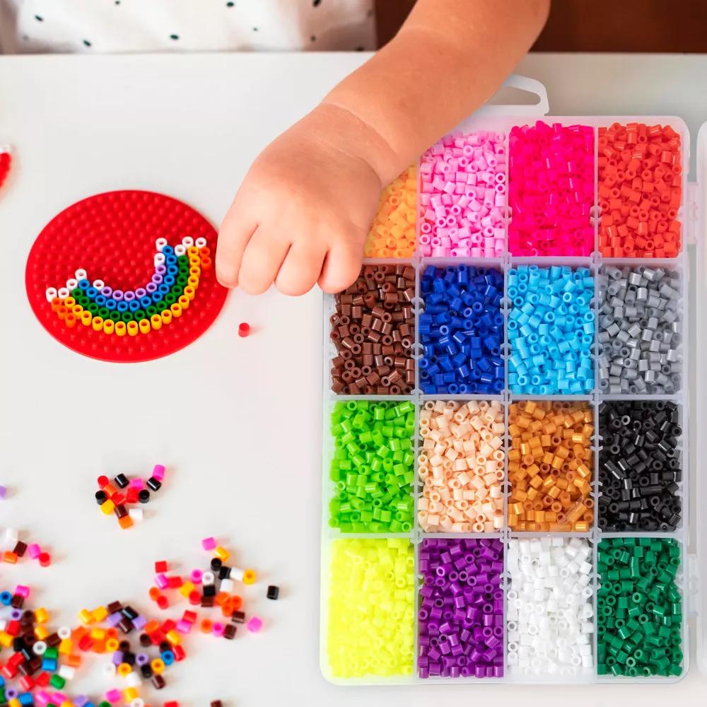 Darice Fuse Beads Kit - 10,000 pcs, 5mm Iron Bead 16 Colors with Storage Case - Image 5