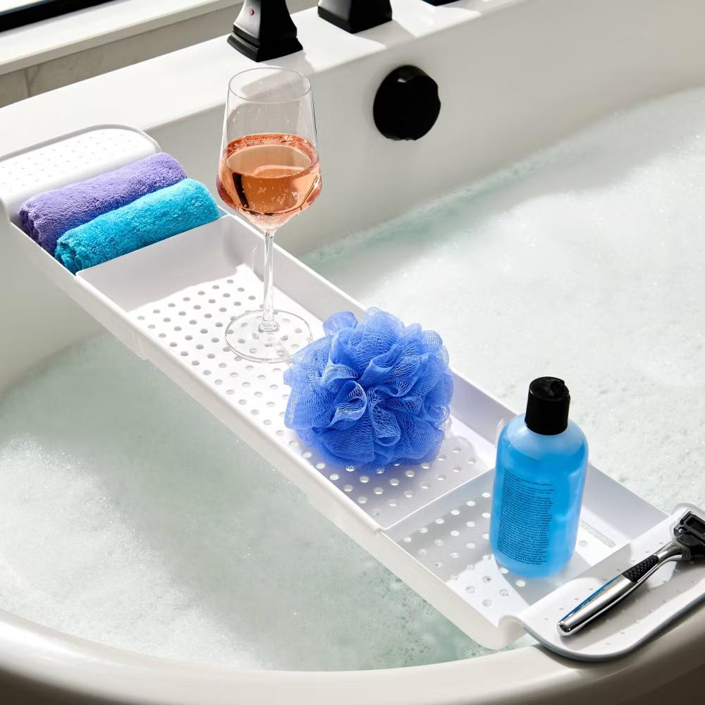 madesmart Expandable Bathtub Tray - Image 5