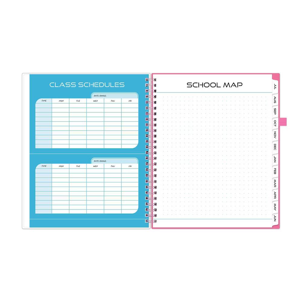 Blue Sky Your Year 7-12 Grade Weekly/Monthly Planner Wirebound 7"x9" Pink Heartsy - Image 11