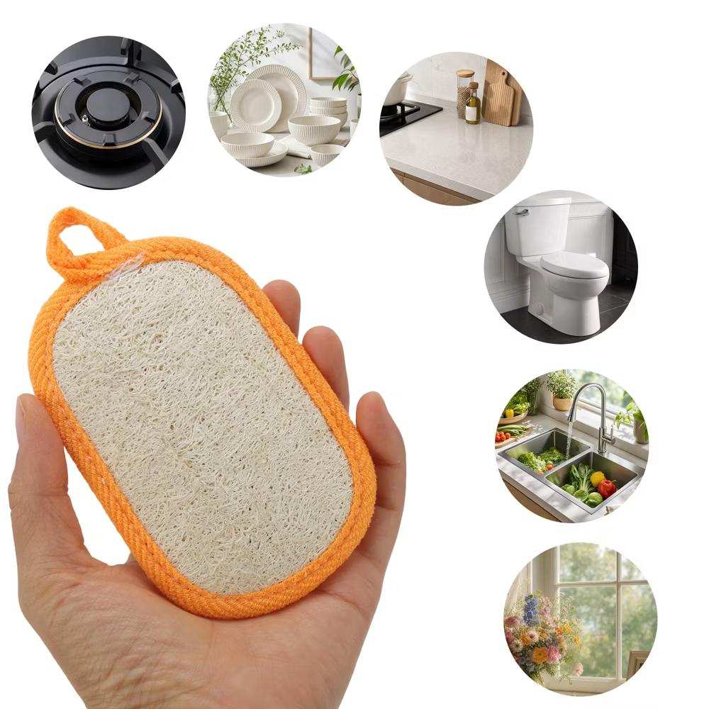 Double-sided Rectangular Wood Pulp Sponge Dish Washing Cloth 3 Pcs - Image 8