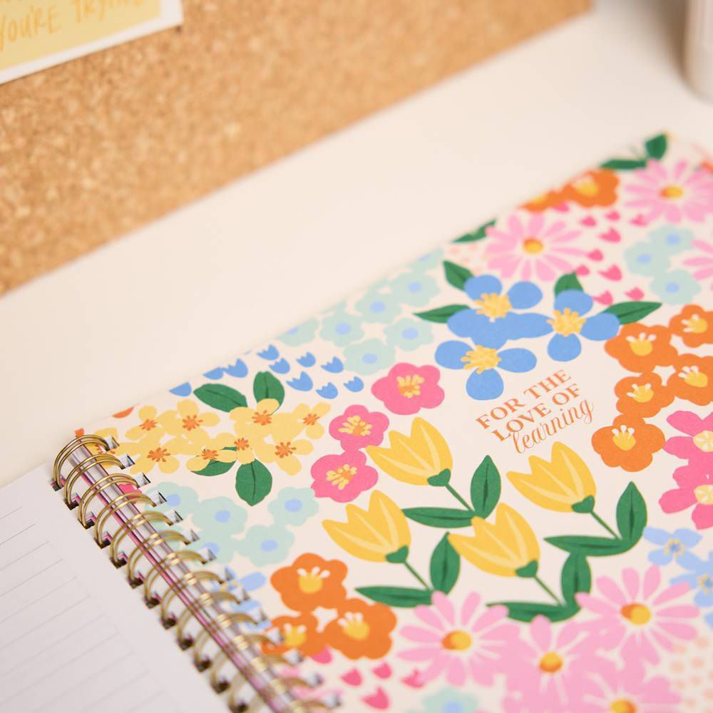 Happy Brands 2026-2027 9.375"x11.875" Organized Ditzy Garden Big 12 Months Twin Loop Dated Teacher Planner - Image 26