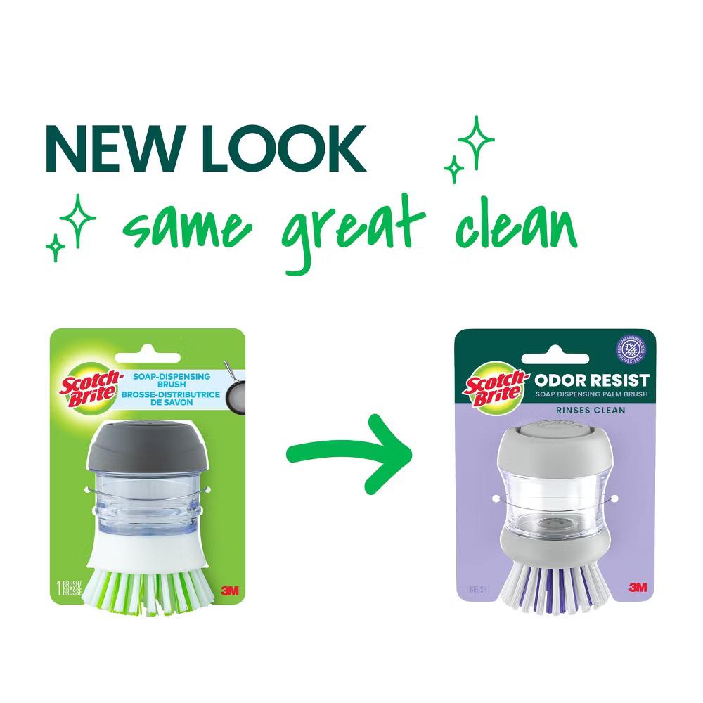 Odor Resist Soap Dispensing Palm Brush - Image 6