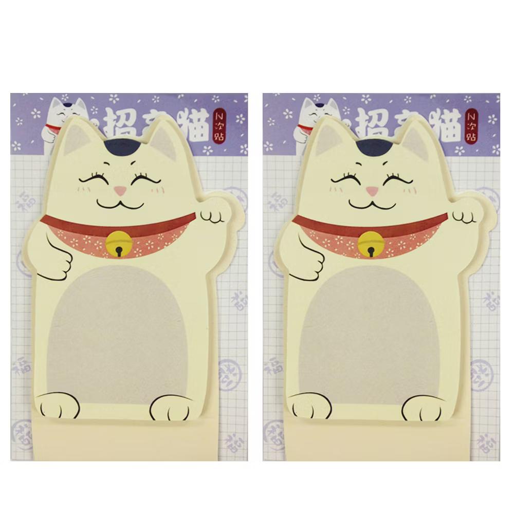 Fortune Cat Memo Bookmark Sticky Notes (Set of 2) - Image 4