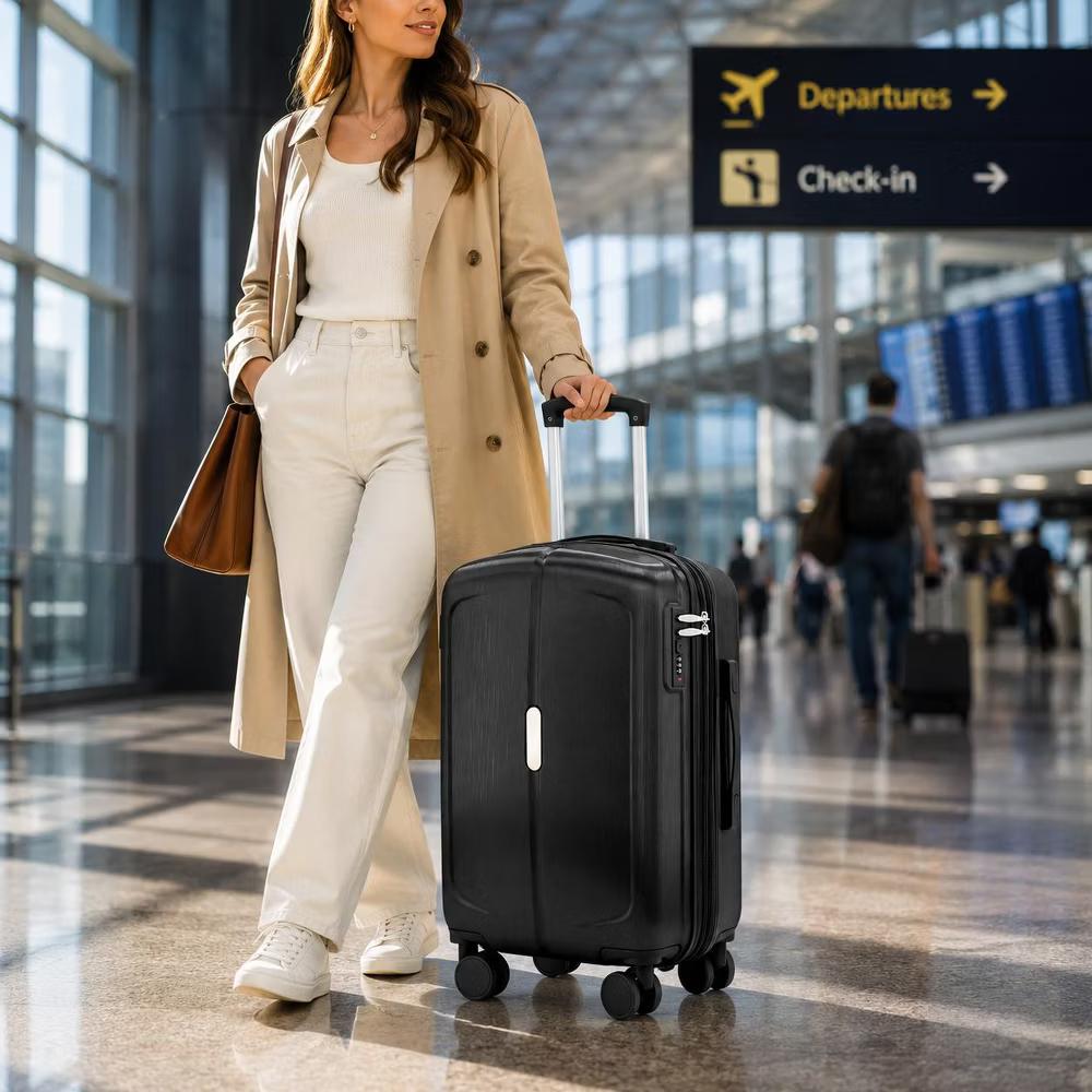 3 Piece Hardshell Luggage Set with Built-in Lock, Expandable Lightweight ABS Suitcases with Spinner Wheels (20/24/28 Inch) - Image 15