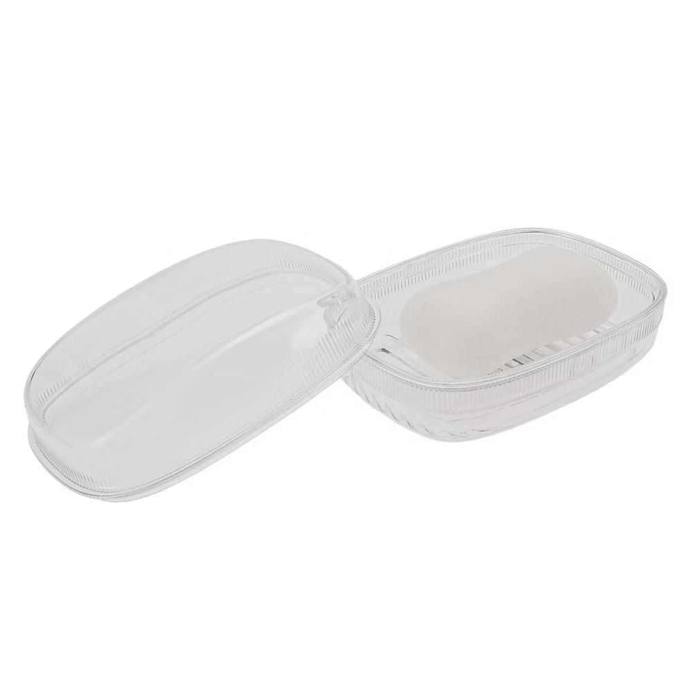 Double Layer Soap Dish with Cover 5.51"x4.13"x2.52" 1 Pc - Image 5