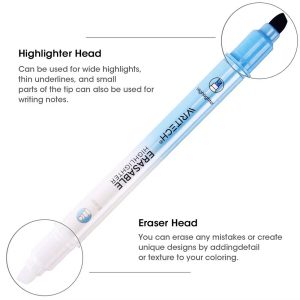 Dual Tip Erasable Highlighters, Neon Colors, 6 Count