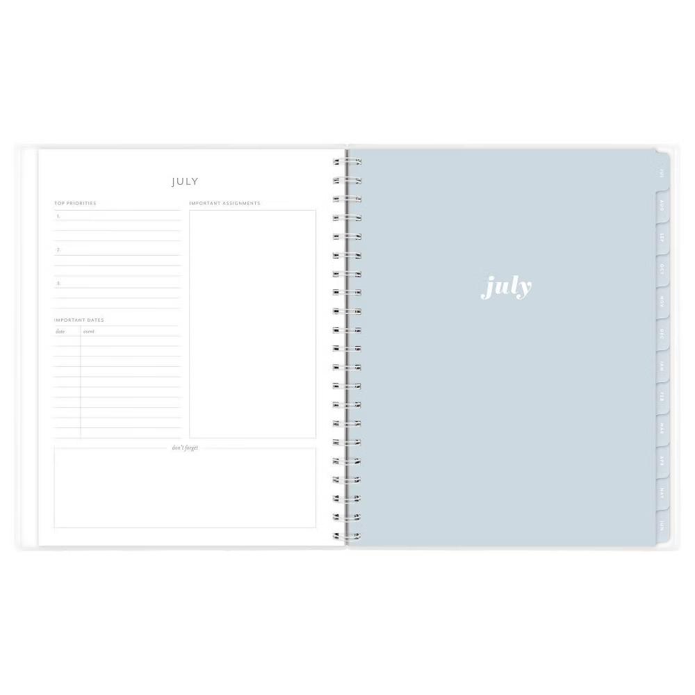 Essentials 8.5"x11" 2026-2027 Large Student Weekly/Monthly Frosted Poly Blue Stripe - Image 3
