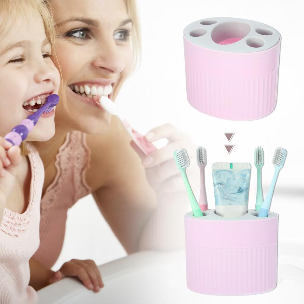 Bathroom 5-Slot Toothbrush Holders 4.69"x3.62"x3.73" 1 Pc - Image 8