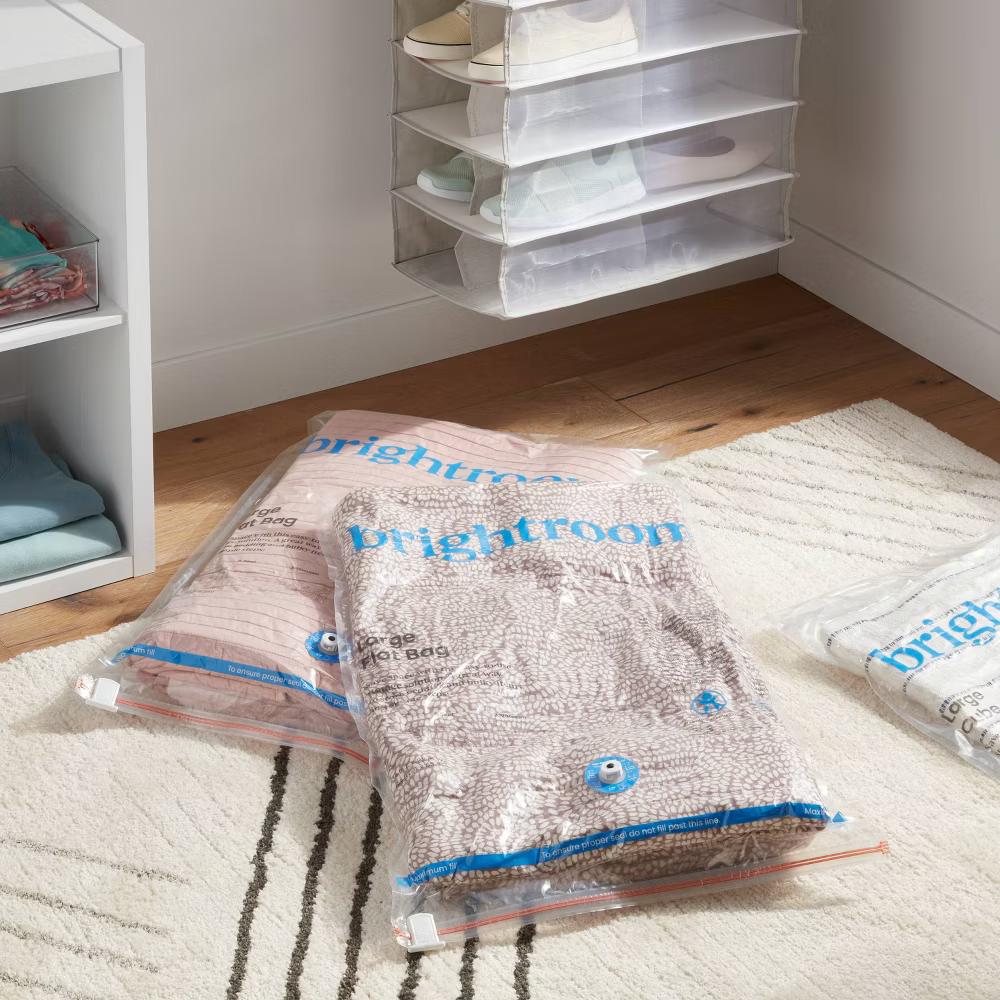 Large 3pc Compression Bags Clear - Image 2