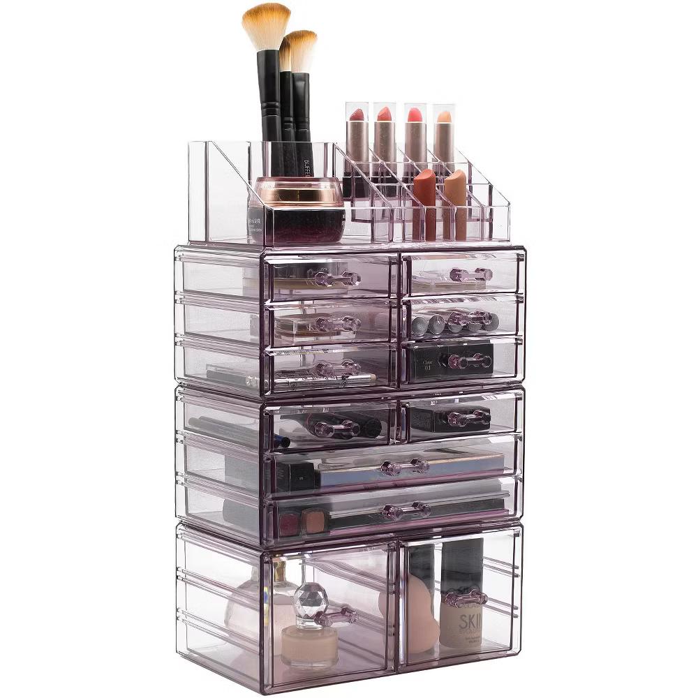 Large Makeup Organizer Case - 4 Piece Set (12 Drawers) - Image 21