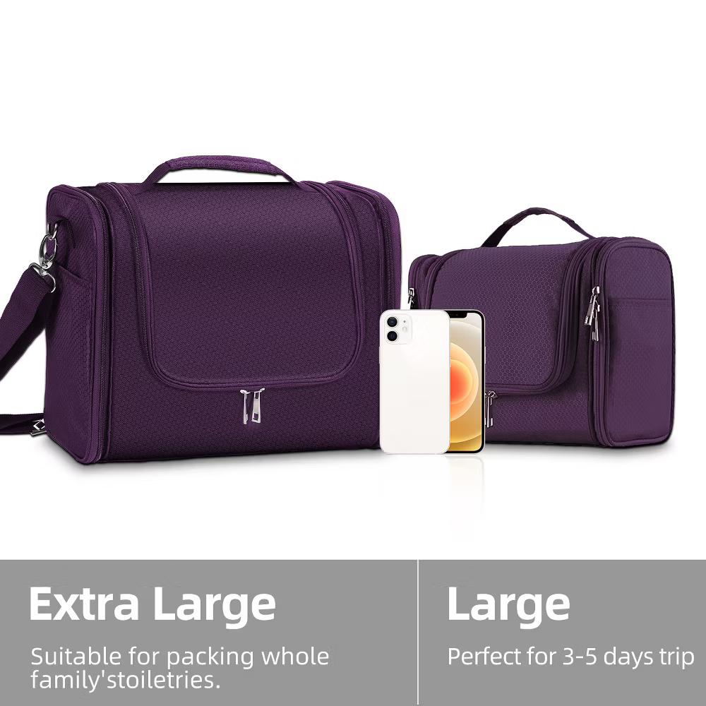 Large Capacity Toiletry Bag for Women and Men, Hanging Toiletry Organizer Cosmetics Makeup Bag - Image 48
