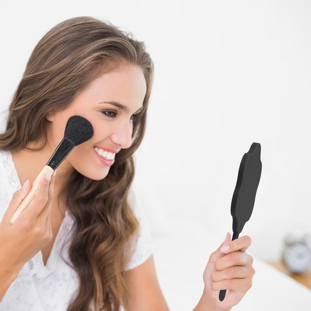 Flower Shaped Handheld Mirror 1 Pc - Image 3