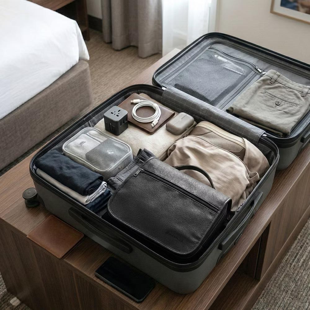 Hanging Toiletry Bag Women Men, Foldable Large Travel Cosmetic Organizer, Water Resistant Makeup Toiletries Essentials Kit - Image 5