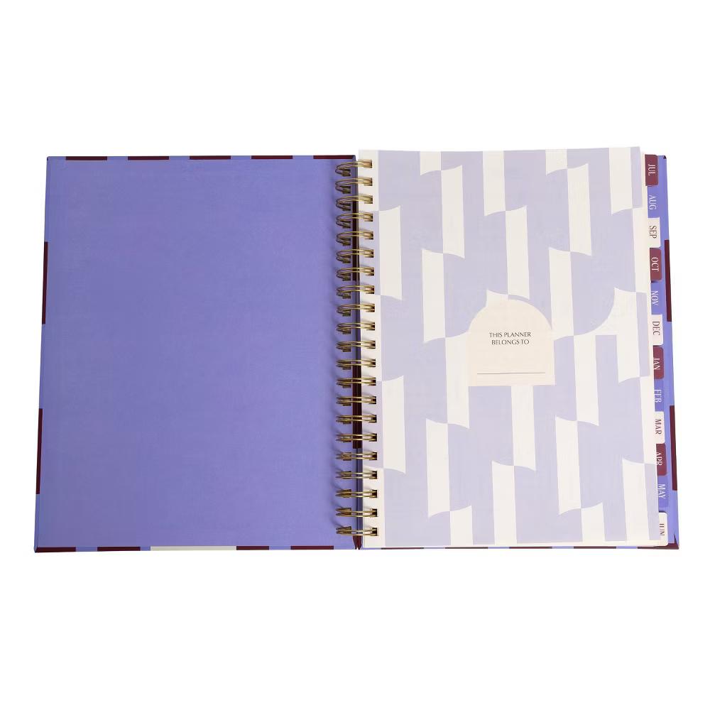 Pearhead 9.5"x11" 2026–2027 Weekly/Monthly Academic Planner with Stickers Purple/Maroon - Image 9