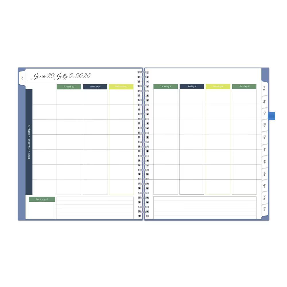 Blue Sky Your Year Parent Weekly/Monthly Planner Wirebound 8.5"x11" Blue Plans - Image 7