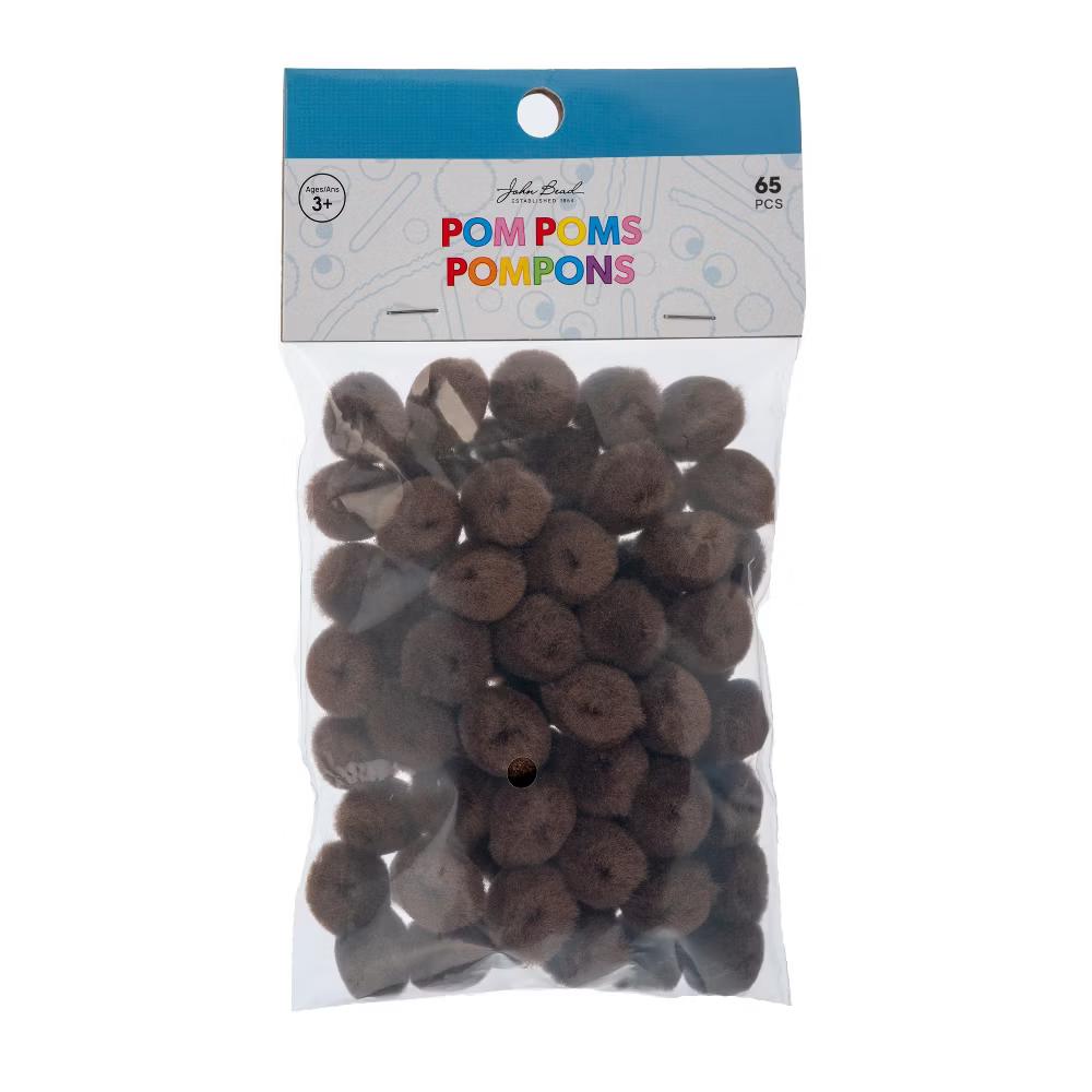 65ct 0.5in Mini Pom Poms for DIY Arts and Crafts, Tiny Acrylic Poms Craft Embellishments - Image 19