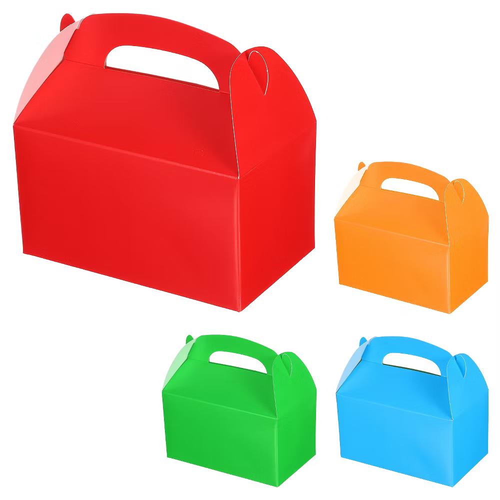Weddings Christmas Sturdy Structure Gift Wrap Box Favor Box with Handles 16 Pcs - Image 6