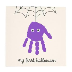 Pearhead Halloween Spider Print Canvas Holiday DIY Art Kit
