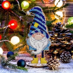 Crafts Bead embroidery kit on wood FLK-208