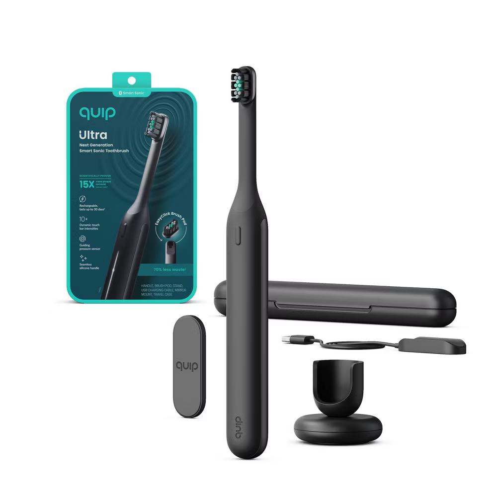 quip Ultra Next Generation Smart Sonic Electric Toothbrush with Travel Case - Image 10