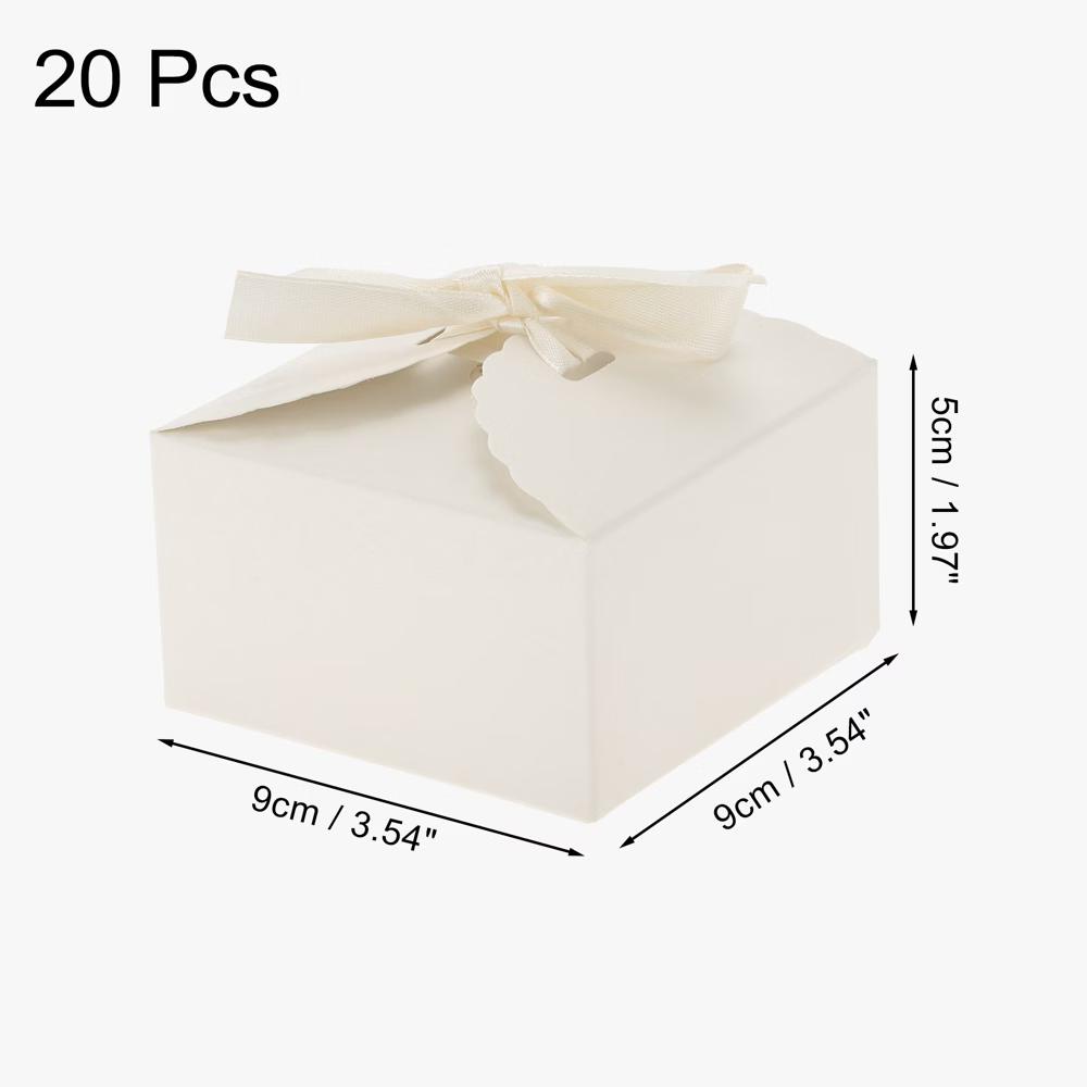Gift Boxes 3.54"x3.54"x1.97" White 20 Pcs - Image 2