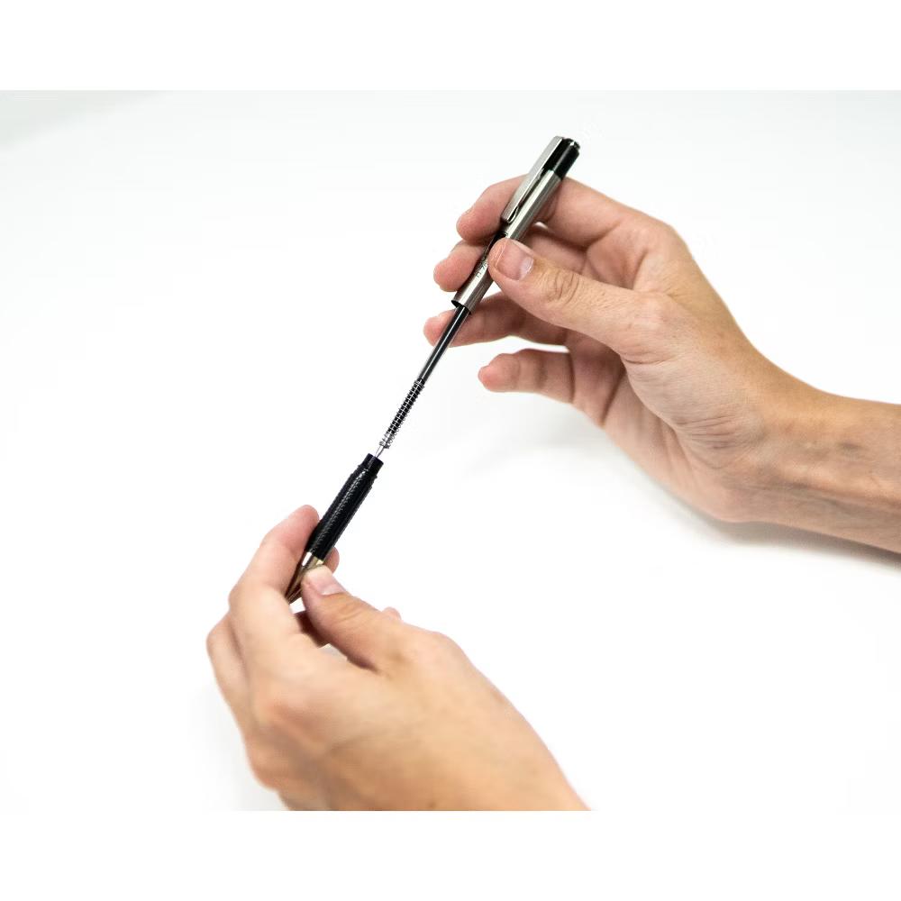 Zebra 4ct Gel Pens 0.7mm G-301 Stainless Steel Black: Contoured Grip, Low-Odor, Liquid Ink, Zebra Brand - Image 2