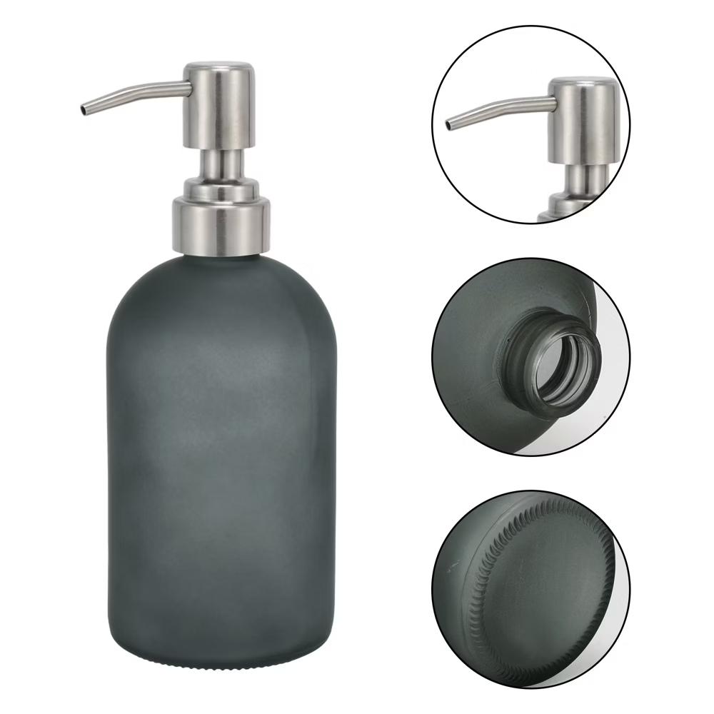 Simple Cylindrical Soap Pump Dispenser for Kitchen 400ml 1 Pc - Image 12