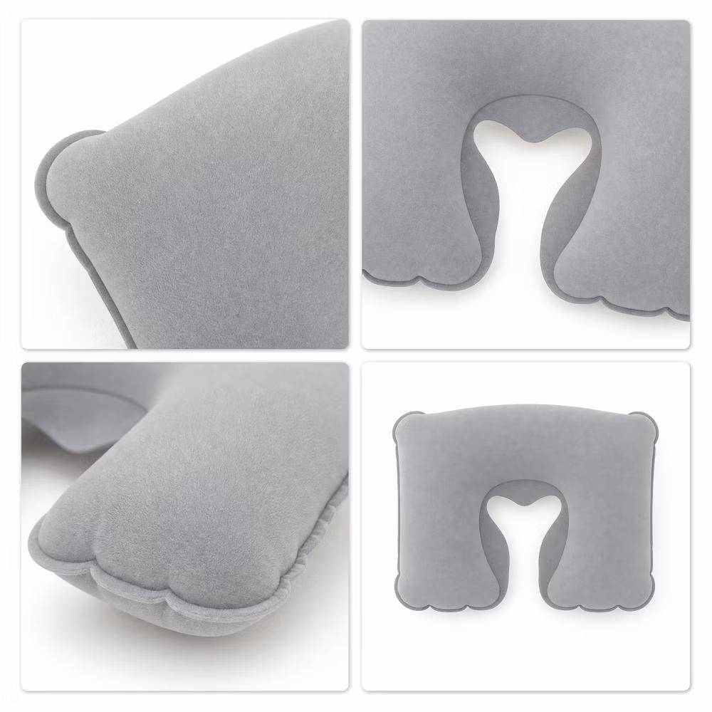 Comfortable Inflatable Travel Pillow with Eye Mask Earplugs 1 Set - Image 15