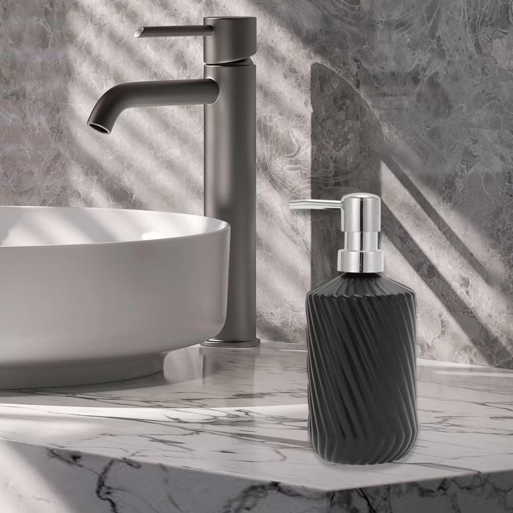 Durable Cylinder Twill Lines Soap Dispenser 1 Pc - Image 17
